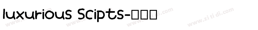 luxurious Scipts字体转换